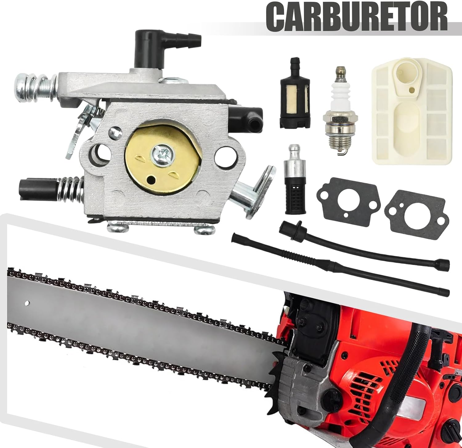 Carburetor Tune up Kit, Replacement for Stihl SX62 SX82 SX92 52Cc 62Cc 38Cc Chainsaw image number 3