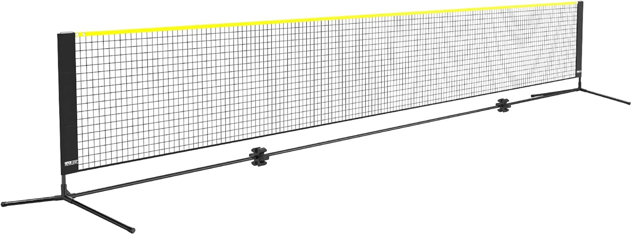 VEVOR Badminton Net, Height Adjustable Volleyball Net, 20Ft Wide Foldable Pickleball Net, Portable Tennis Net Set with Poles, Stand, Bag, Rackets, Nylon Shuttlecocks, Kid Backyard Indoor Outdoor Use image number 2