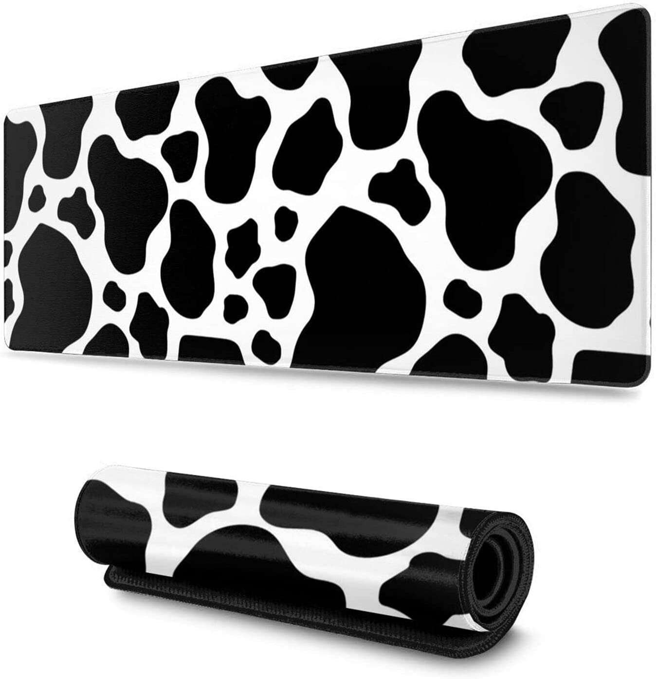 Red and Black Gaming Mouse Pad Large XL Desk Mat Camo Camouflage Long Extended Pads Big Mousepad Home Office Decor Accessories for Computer Pc Laptop