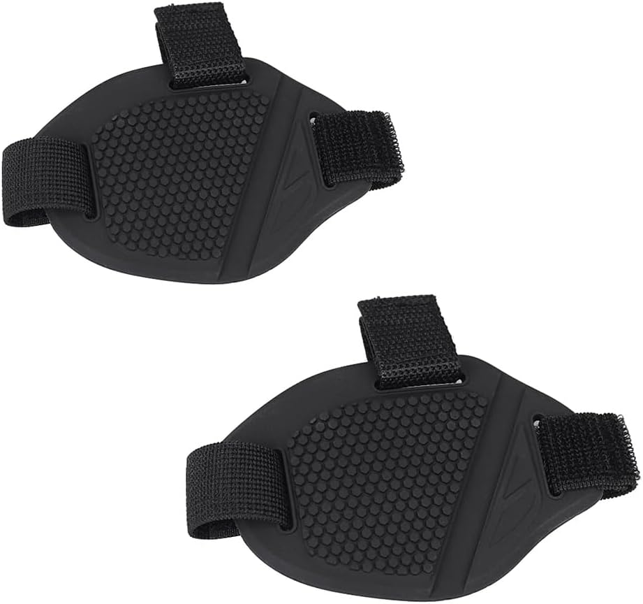 Walquicks 2 PCS Black Motorcycle Motorbike Shift Pad, Rubber anti Slip Motorbike Shoe Boot Cover Protector, Shoe Boot Cover Pad, Useful Motorcycle Shoe Protector Shoe Boot Cover Shifter Companion image number 4