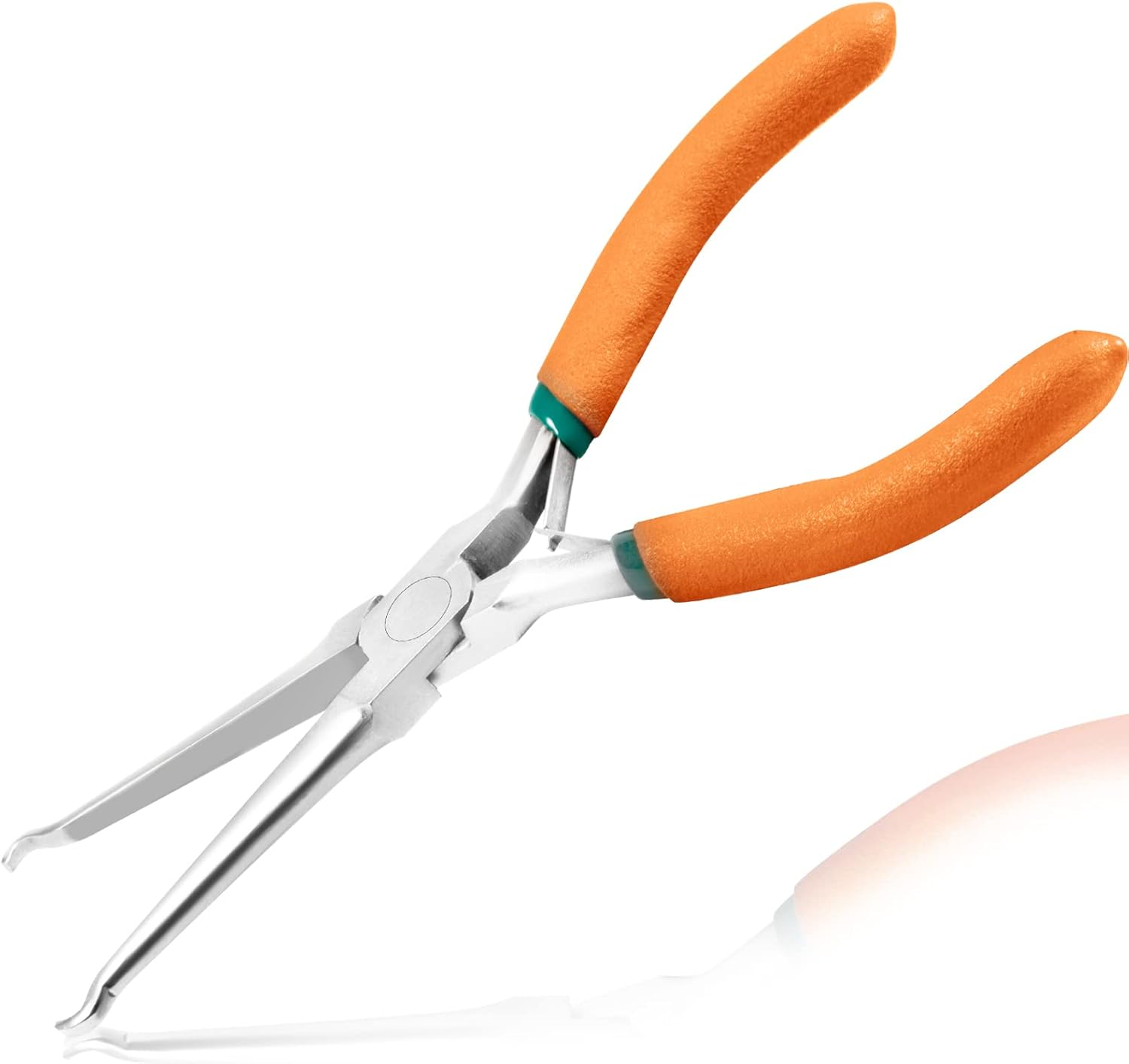 LEONTOOL 6-Inch Hose Grip Plier Small Offset Spark Plug Boot Removal Pliers 1/5 Inch Diameter Long Reach Nose Ring Pliers for Spark Plug Boots and Removing Small Hoses image number 5