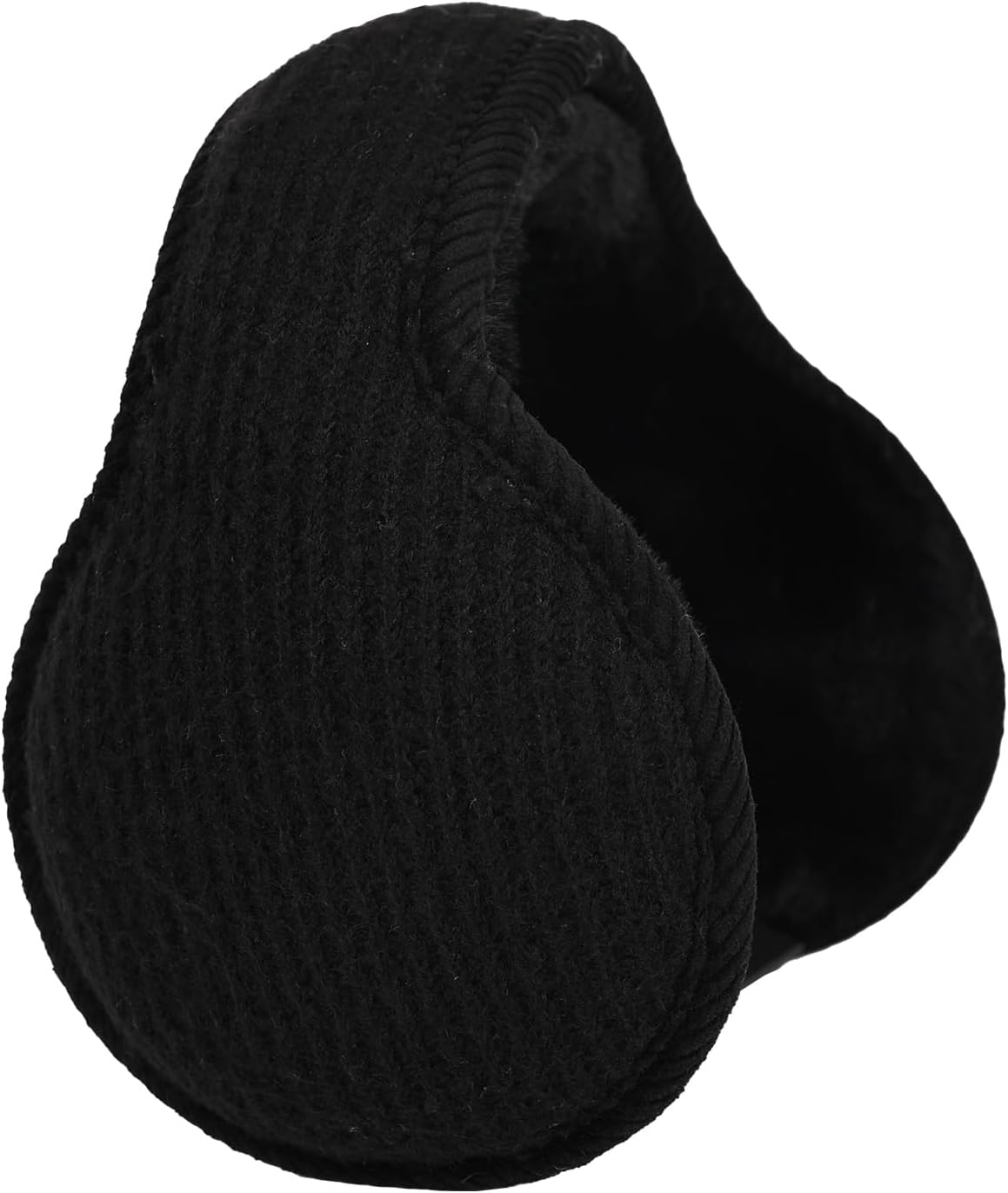 Surblue Unisex Warm Knit Earmuffs Ladies Cashmere Winter Pure Color Outdoor Fur Earwarmer, Adjustable Wrap