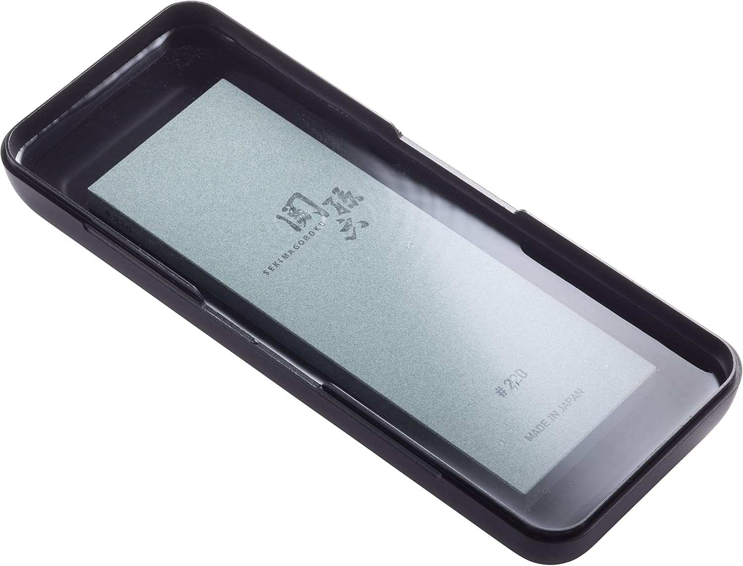 Kai Kai AP0328 Seki Magoroku Rough Whetstone Knife Sharpener #220 Storage Case Included, Made in Japan