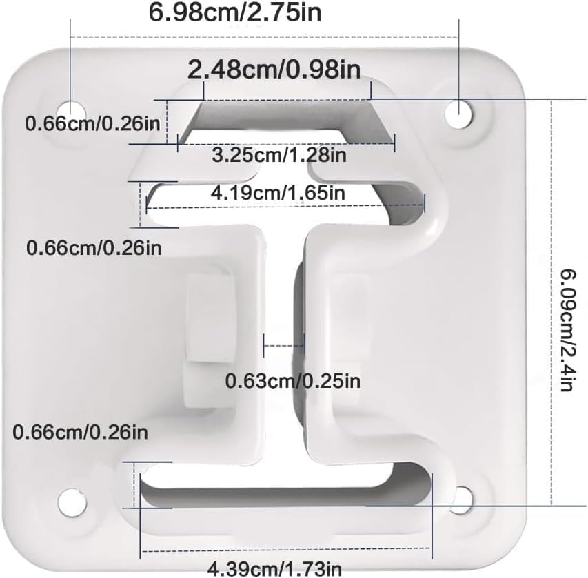 Upgraded Pool Ladder Flanges &ndash; Durable Resin Replacement Parts for In-Ground Pools | Swimming Pool Ladder Repair Component (Set of 2) image number 5