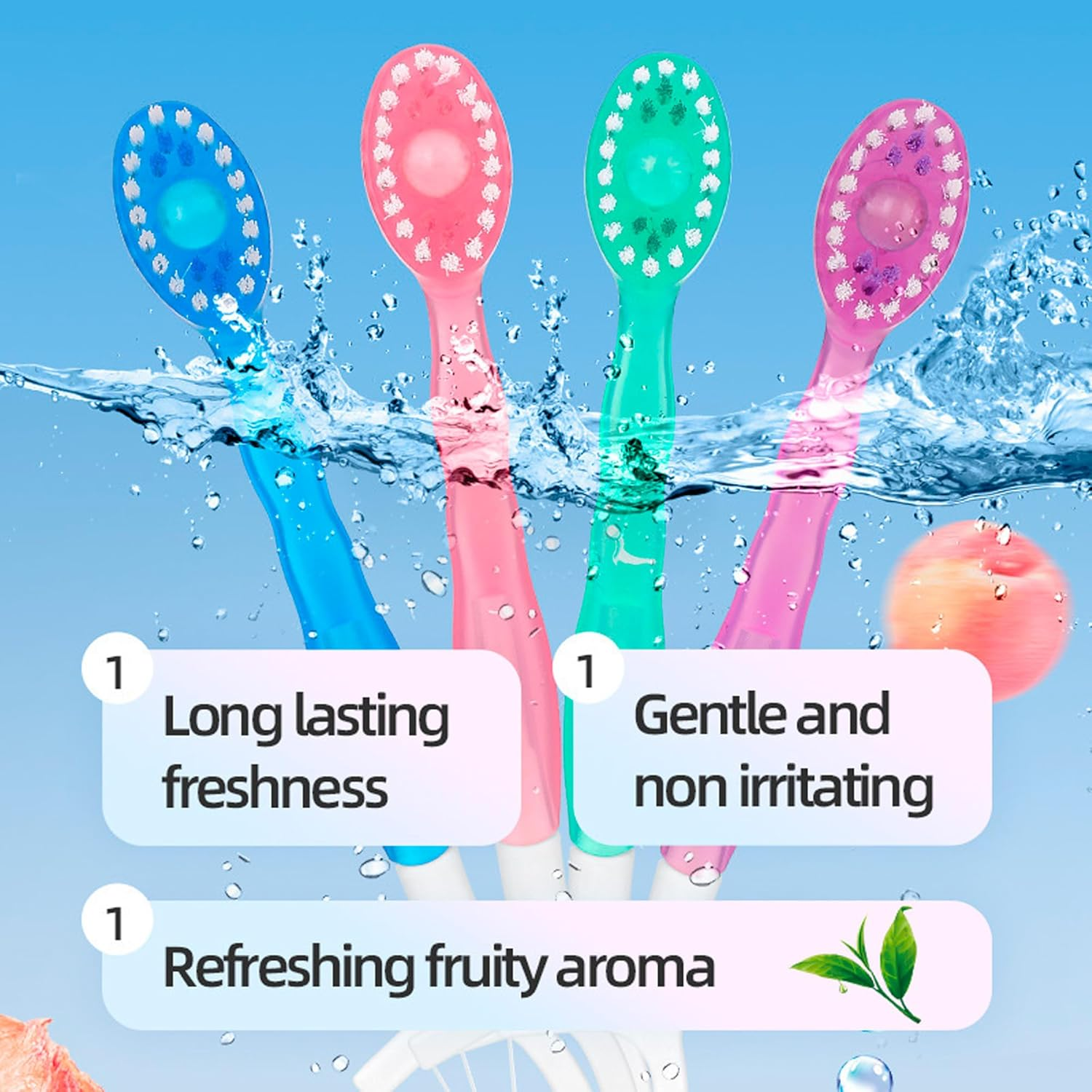 5 in 1 Toothbrush & Floss, 26Pcs Mini Toothbrushes with Toothpaste, All in One Oral Care on the Go, 5 in 1 Mini Brush, Toothpaste and Floss, Disposable Travel Toothbrush Set image number 1
