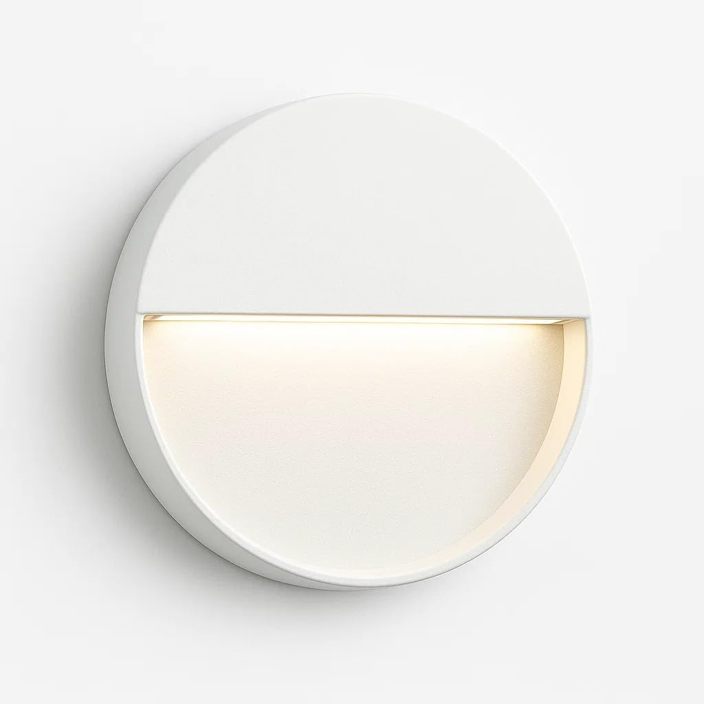 Mini Modern LED Step Light, 110Mm Aluminium, 4W Black or White Havit Lighting (White) image number 1