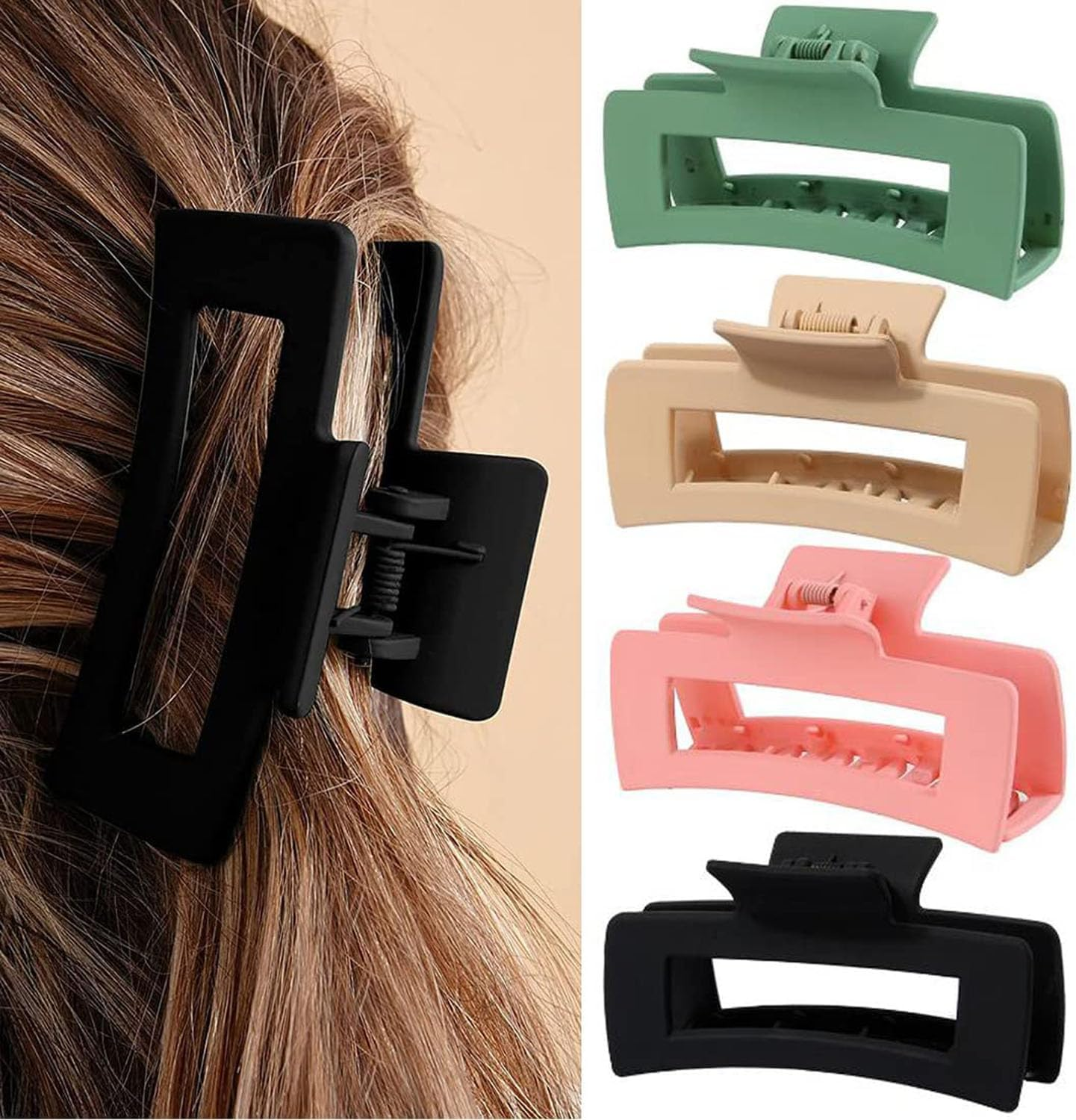 Claw Clip, Mtxorvix 8 Pack Hair Clips, Hair Claw Clips for Women Girls Thick Thin Hair, Hair Claw Clips Strong Matte Banana Clips Strong Hold Jaw Clip, Hair Clips for Women, Claw Clips for Thick Hair image number 3