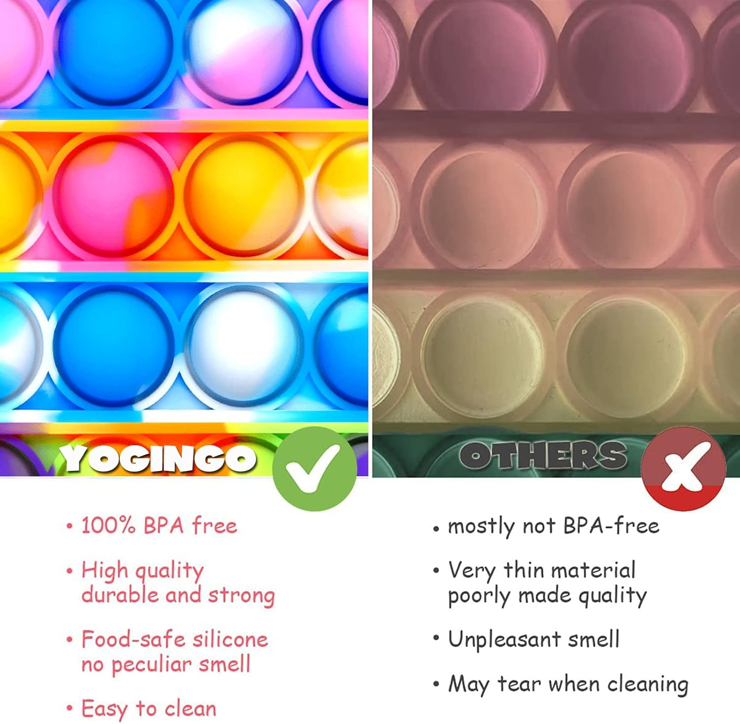 16Pcs Pop Keyring It Fidget Toys Pack Party Bag Fillers for Kids, Poppet Keyring Christmas Eve Box Stocking Fillers Game Prizes Kids Valentines Day Birthday Party Favour Gifts Sensory for Girls Boys image number 6