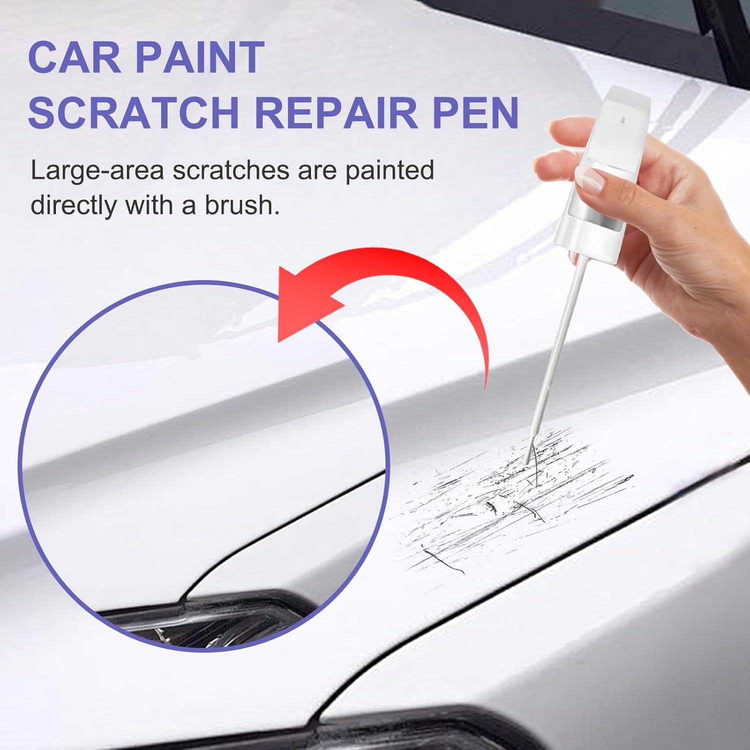 Touch up Paint for Bmw-Exact Match&ndash;Chips and Nicks Touchup Paint Pen Scratch Repair Car Accessories Car Paint Pen for Erase Car Scratches image number 6