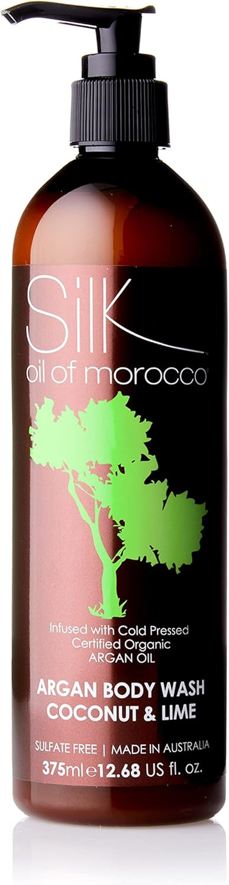 Silk Oil of Morocco Argan Vegan Coconut and Lime Body Wash 375 Ml