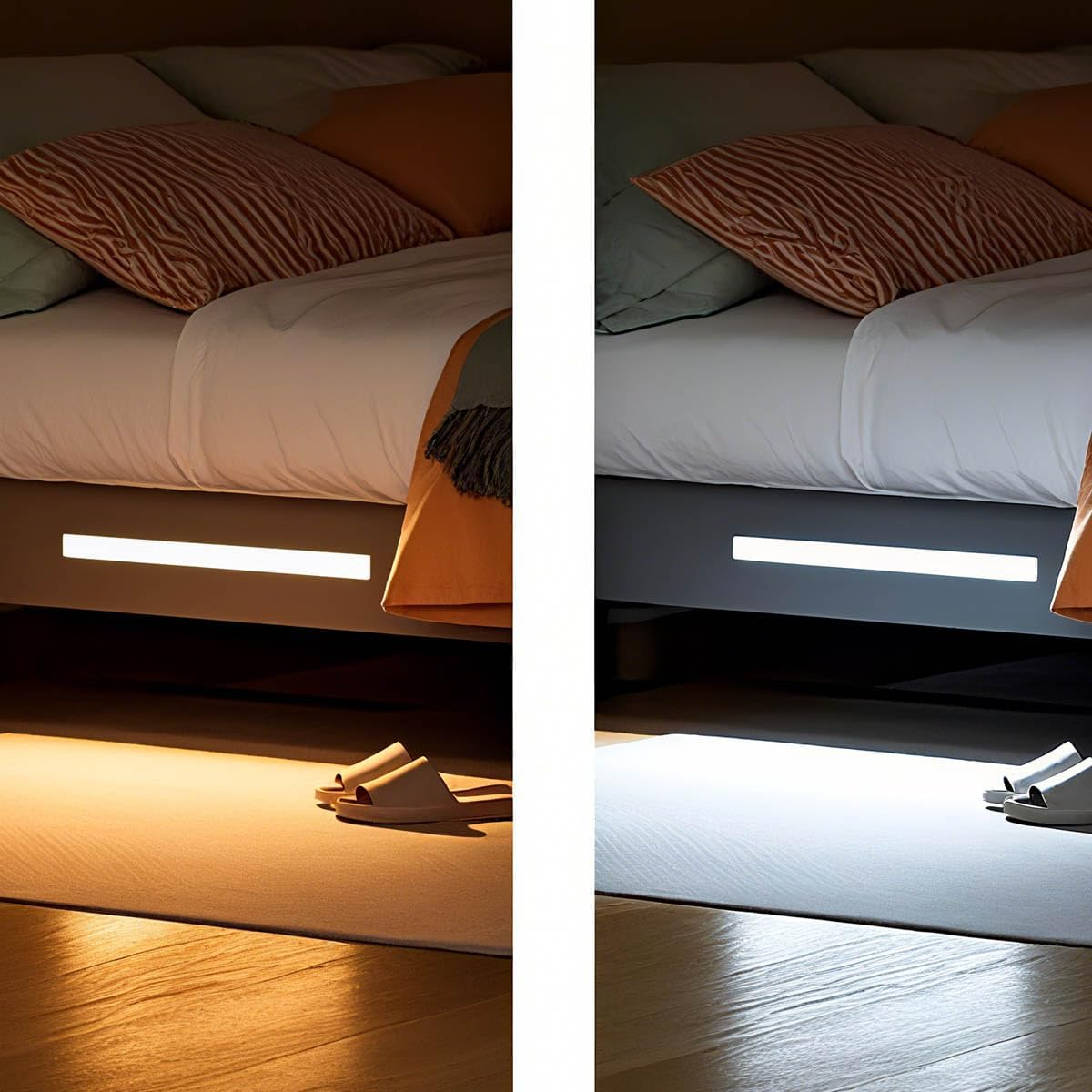 Led Strip Lights,Adhesive Led Lighs,Led Light Strips,Motion Sensor Light,Stick on Strip USB Lights,Night Light,Cabinet,Wall Light,Pack of 2Pieces (White Light,20Cm) image number 1