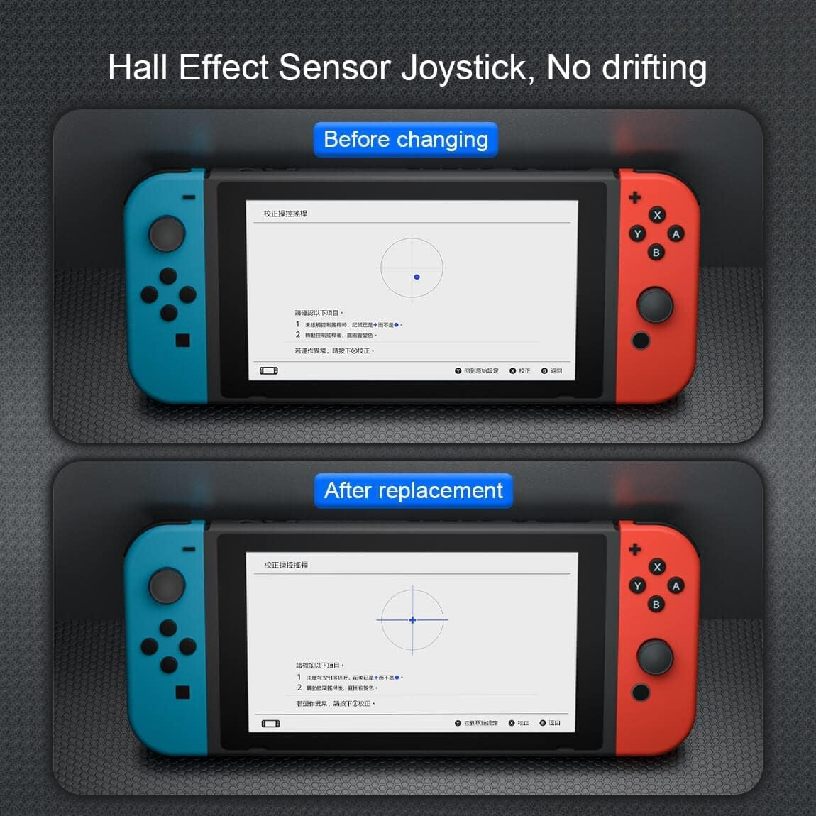 Switch Joystick Replacement for Switch, No Drift Hall Electromagnetic Joysitck with Hall Effect Sensor image number 1