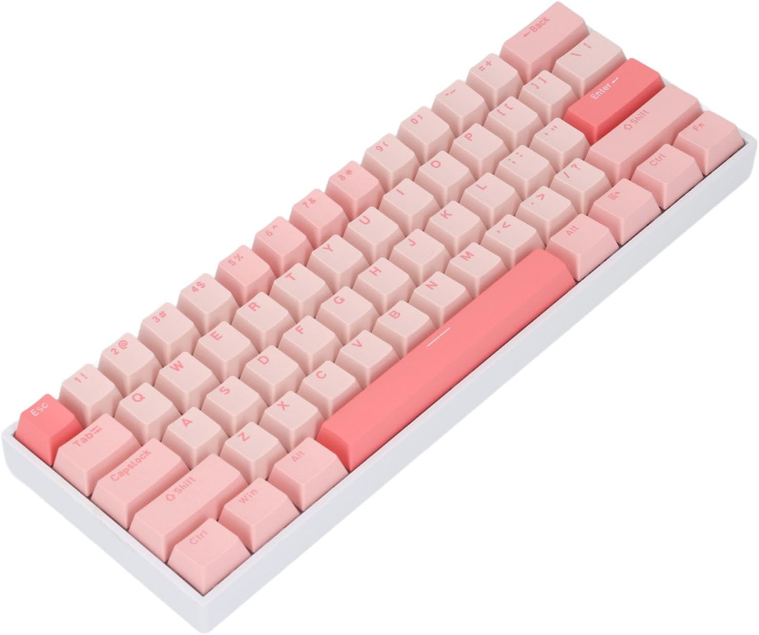 Diyeeni 61 Keys Wireless Gaming Keyboard 2.4G Bluetooth 3.0, RGB Type C Wired Mechanical Keyboard, 60% Layout Computer Keyboard, for Desktop and Laptop Computers