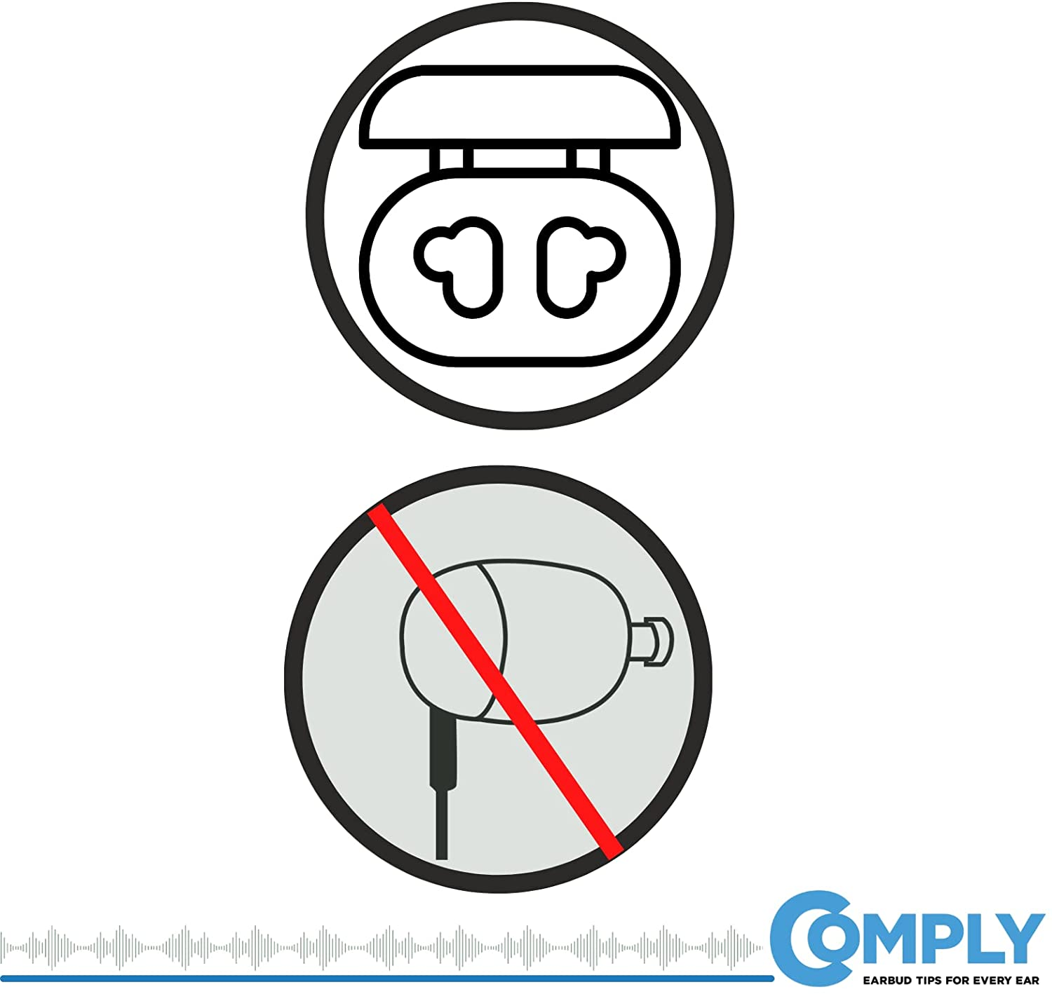 Comply Truegrip Pro Memory Foam Tips for Sennheiser True Wireless Earbuds | Made from Comfortable Memory Foam for a Secure Fit | 3 X Pairs (Medium) image number 3