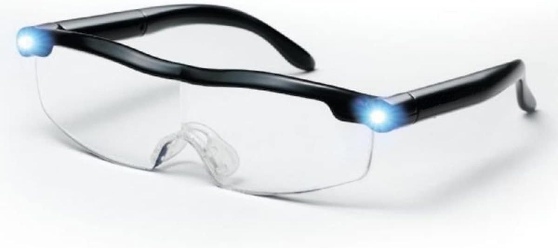 Mighty Sight Magnifying Glass with LED Light & Travel Case - Magnifying Glasses for Close Work - Computer Glasses for Women, Men'S Reading Glasses, Eye Glasses with Work Light - as Seen on TV