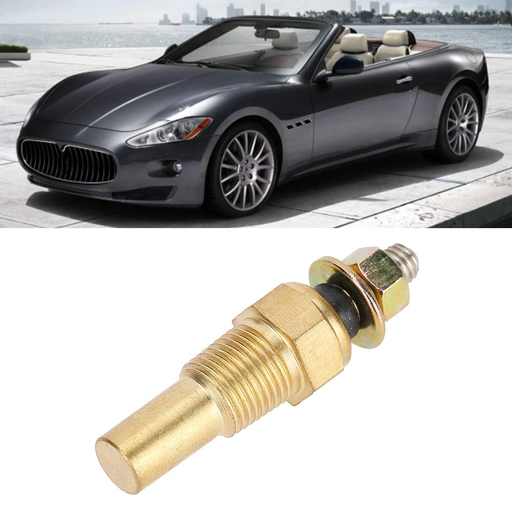 Universal Brass Electrical Temperature Sender, 1/8 NPT, 0-150&deg;C (0-300&deg;F), High Precision Sensor, Direct Replacement for Faulty/Damaged Oil/Water Temp Gauge Sensors image number 2