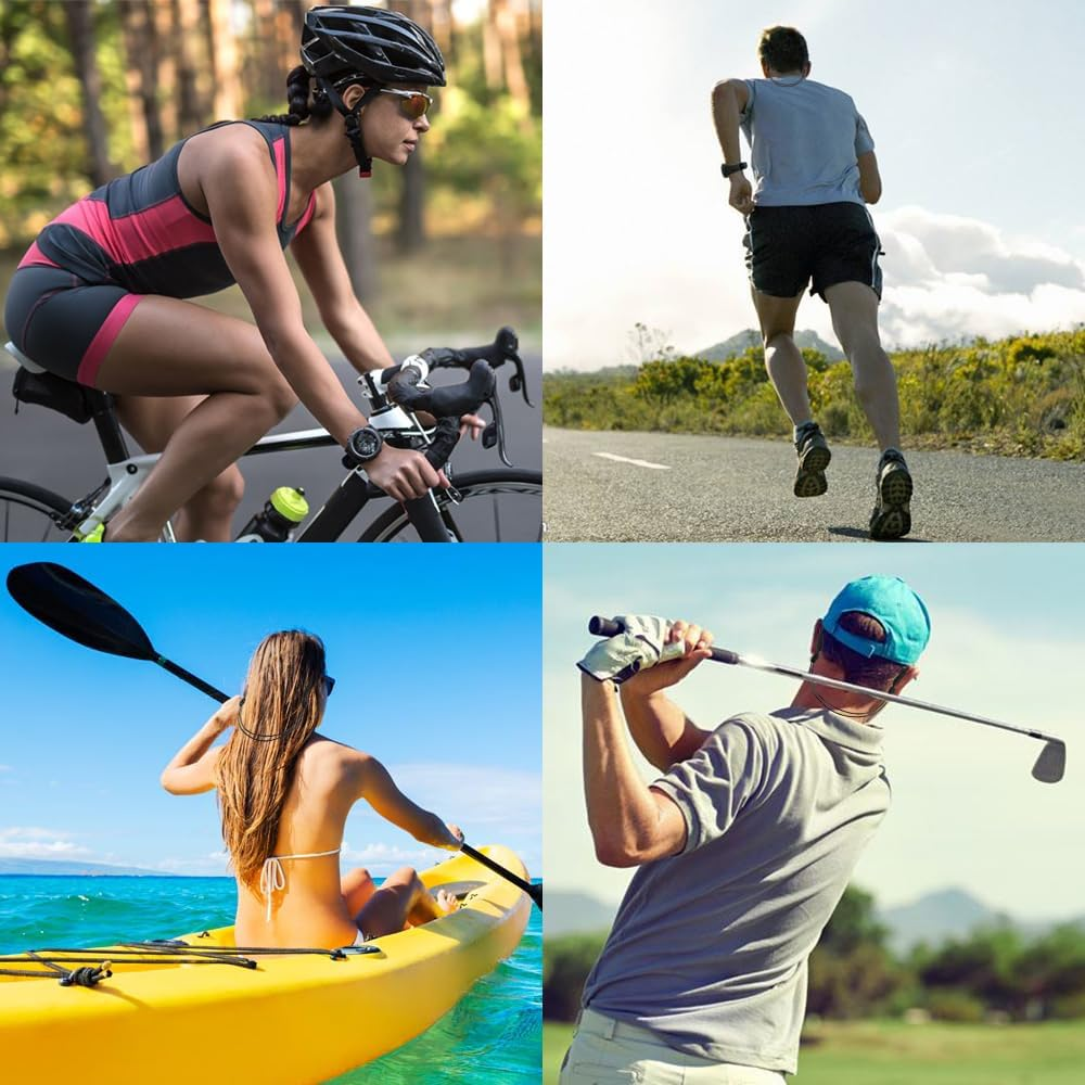 2Pack Adjustable Eyewear Retainer, Maxin 16 Inches No Tail Sunglass Straps, Sunglasses Holder,Sunglasses Retainer (Black) image number 1