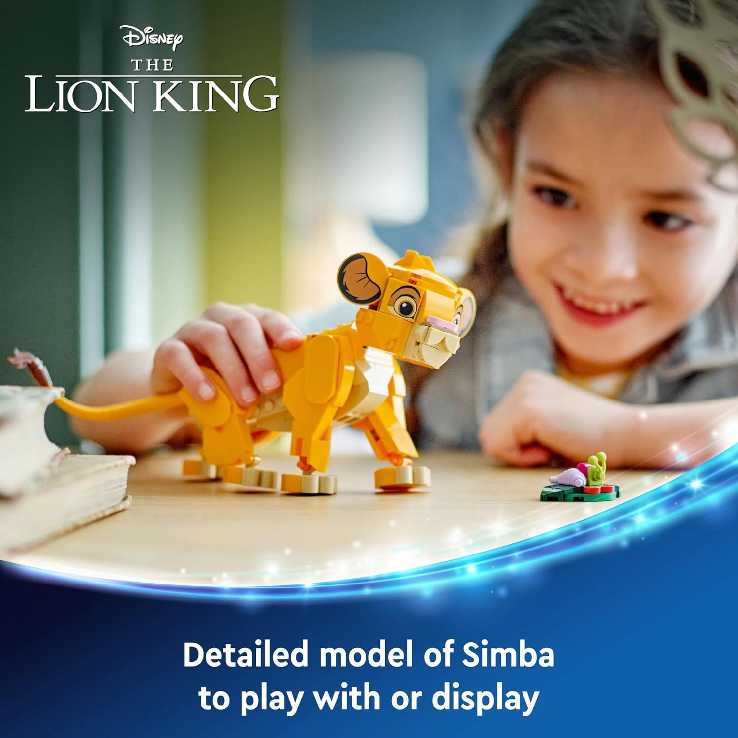 LEGO ǀ Disney Simba the Lion King Cub Animal Figure, Building & Construction Kids Toy with Posable Features, Movie Memorabilia Building Set for 6 Year Old Girls, Boys & Fans 43243 image number 6