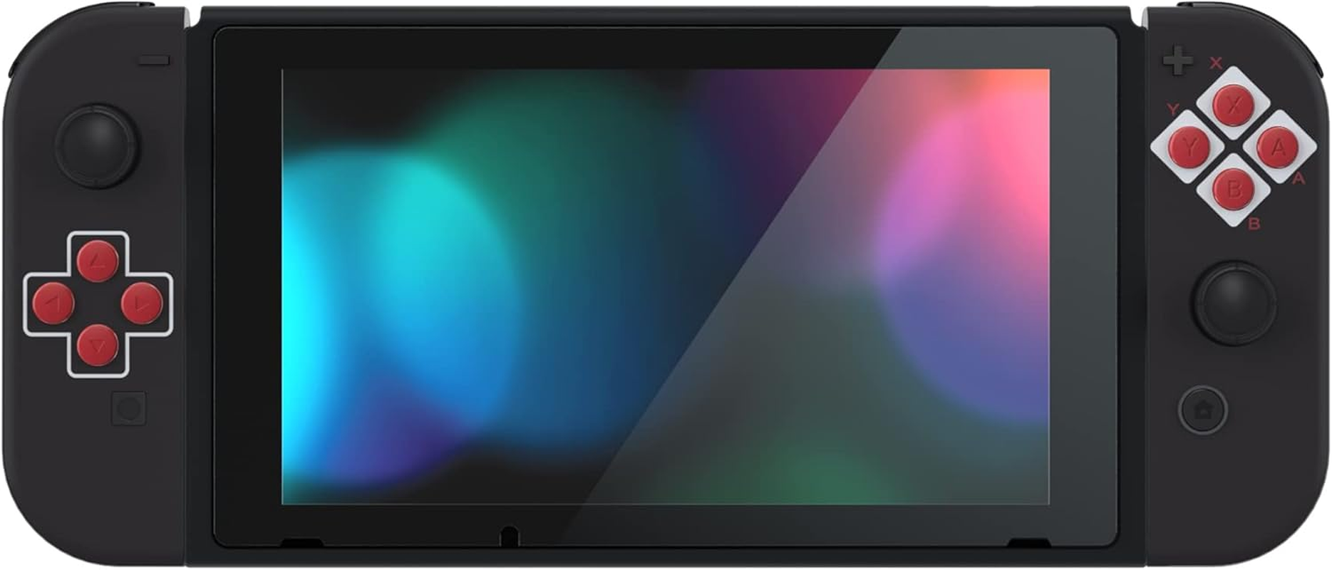 Extremerate Back Plate for Nintendo Switch Console, NS Joycon Handheld Controller Housing with Full Set Buttons, DIY Replacement Shell for Nintendo Switch - Classics NES Style - Classic Nes Style image number 5