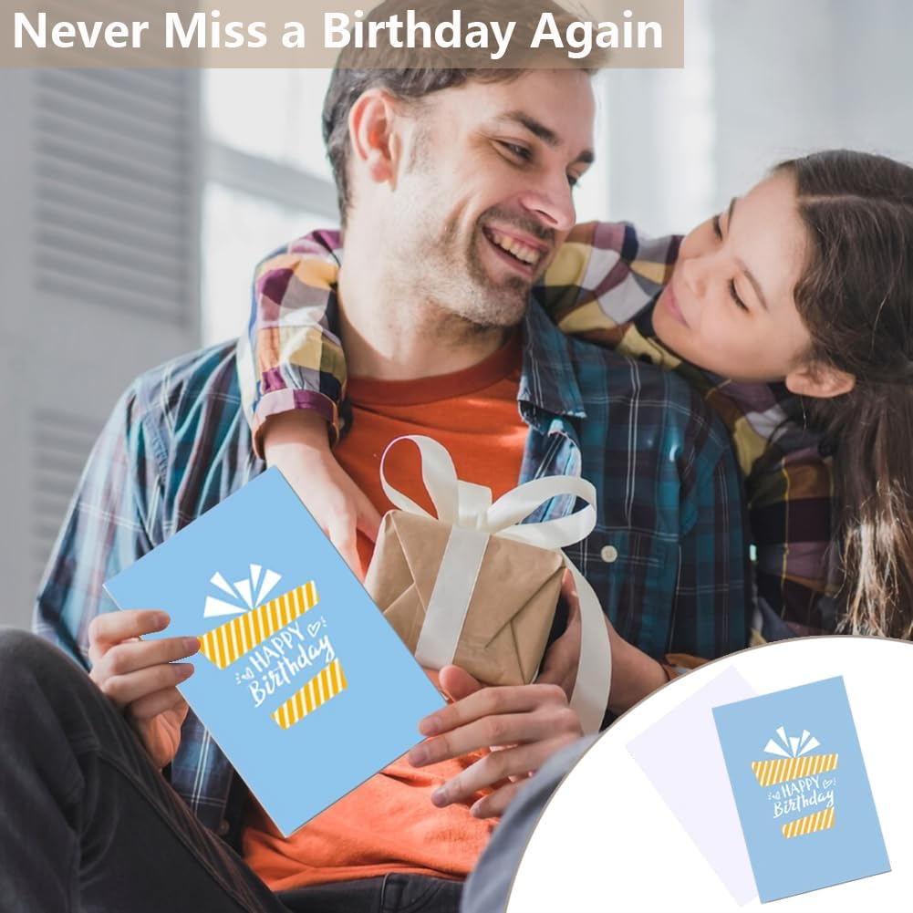 Vekol 24 Pack Unique Birthday Cards, Happy Birthday Cards Bulk with Envelopes and Stickers,4X6 Inch Assorted Blank Birthday Greeting Cards, Suitable for Men, Women, Kids, Work and Office Celebration (24PCS Multicolor 1)