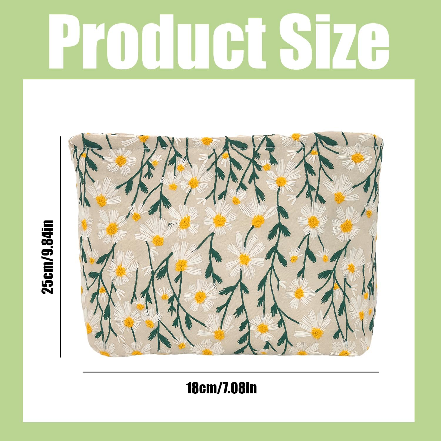 ALLYMAGIC Cosmetic Bag Small Make-Up Cosmetic Bag Multifunctional Bag Women Girls Makeup Bag Organiser for Travel Gift E25-XHHZB image number 1