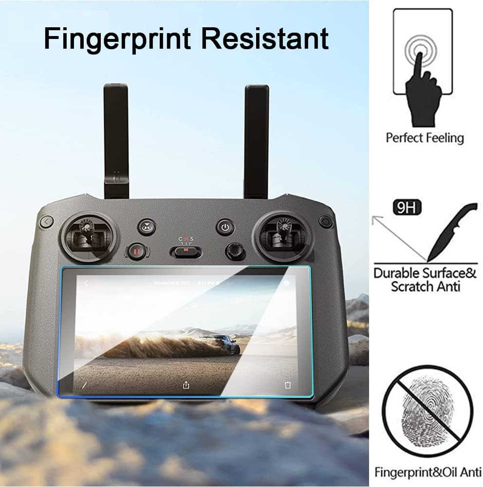 Screen Protector Compatible for DJI RC Pro Controller, FANZR 0.3Mm 9H Hardness Anti-Scratch Tempered Glass (3 Pack) image number 5