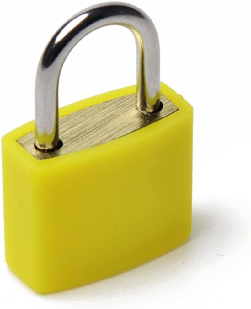 Mifrsnu 10 Pack Suitcase Locks Easy Carrying with Keys,Multicolor Small Luggage Padlocks Metal Padlocks for School Gym Classroom Matching Game image number 3