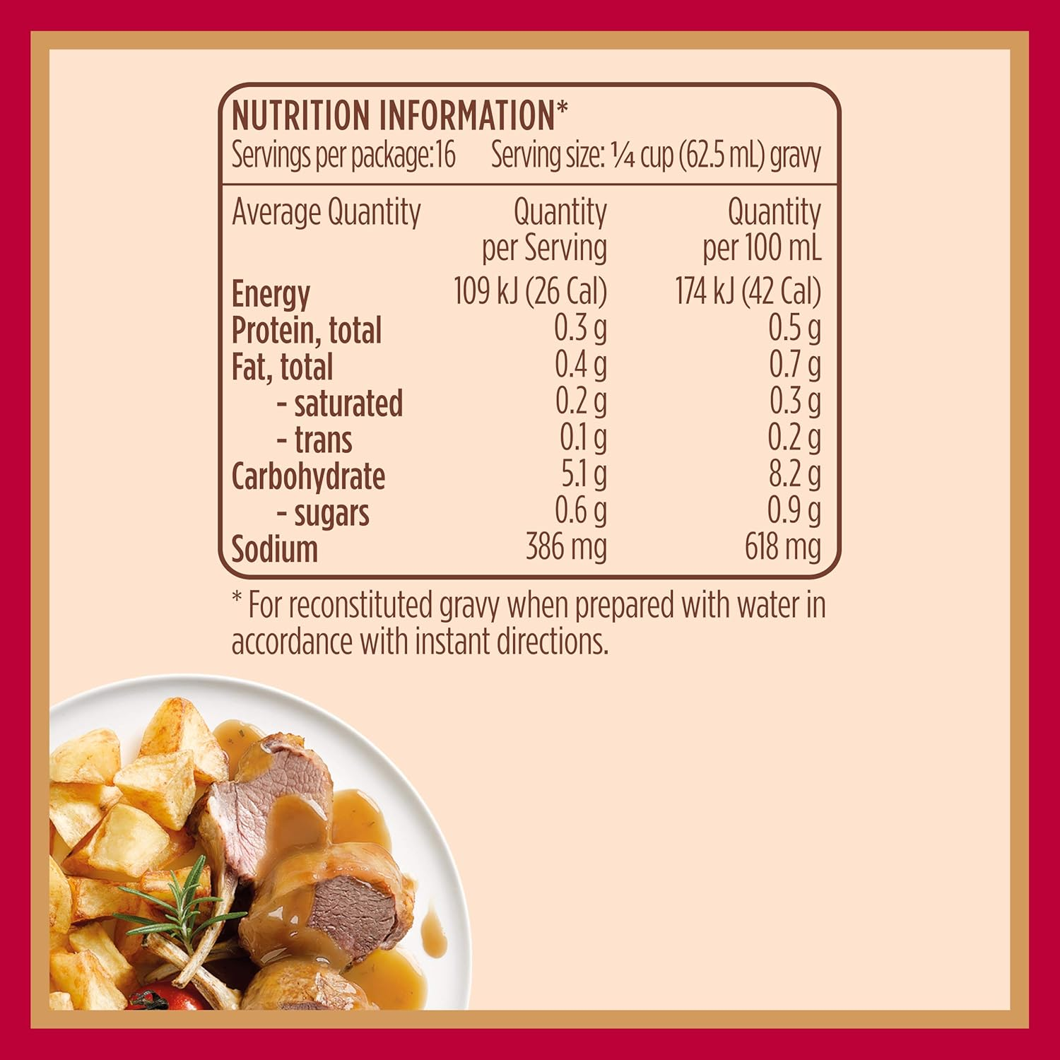 Gravoxlamb and Rosemary Gravy Mix Tin for Gravy and Liquid Stock Instant Gravy Powder 120G image number 5