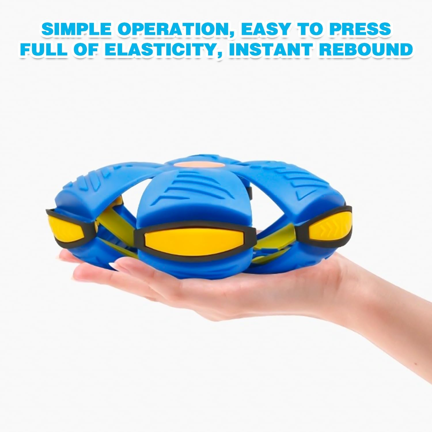 Pet Toy Frisbee Ball, Flying Saucer Ball Toy for Dogs, Flying Ball for Dogs, Pet Toy Frisbee Ball Dog, Flying Ball, Premium Dog Ball for Throwing, Catching, Playing