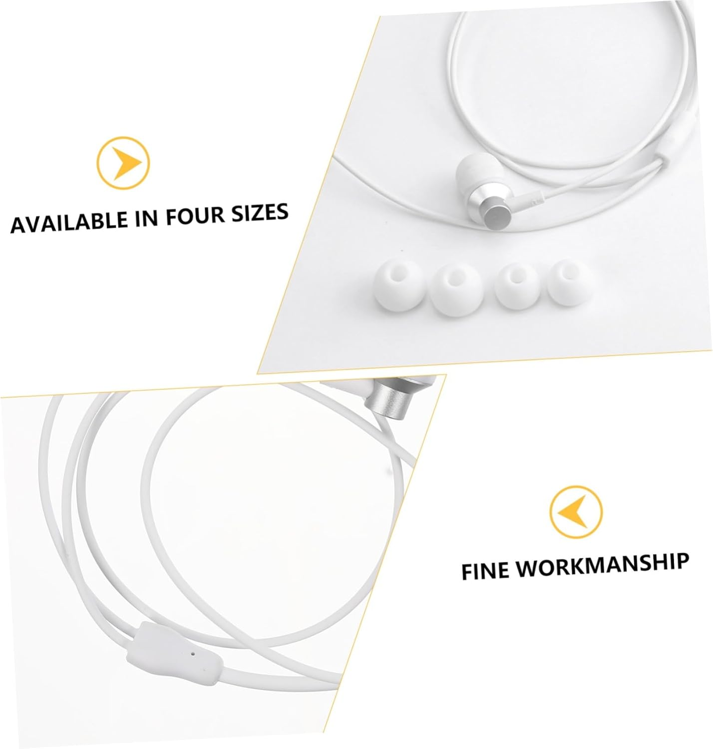 Tofficu Vr Glasses Headphones Practical In-Ear Earbuds Headphones Compatible for Oculus Vr Glasses Use Gaming image number 2