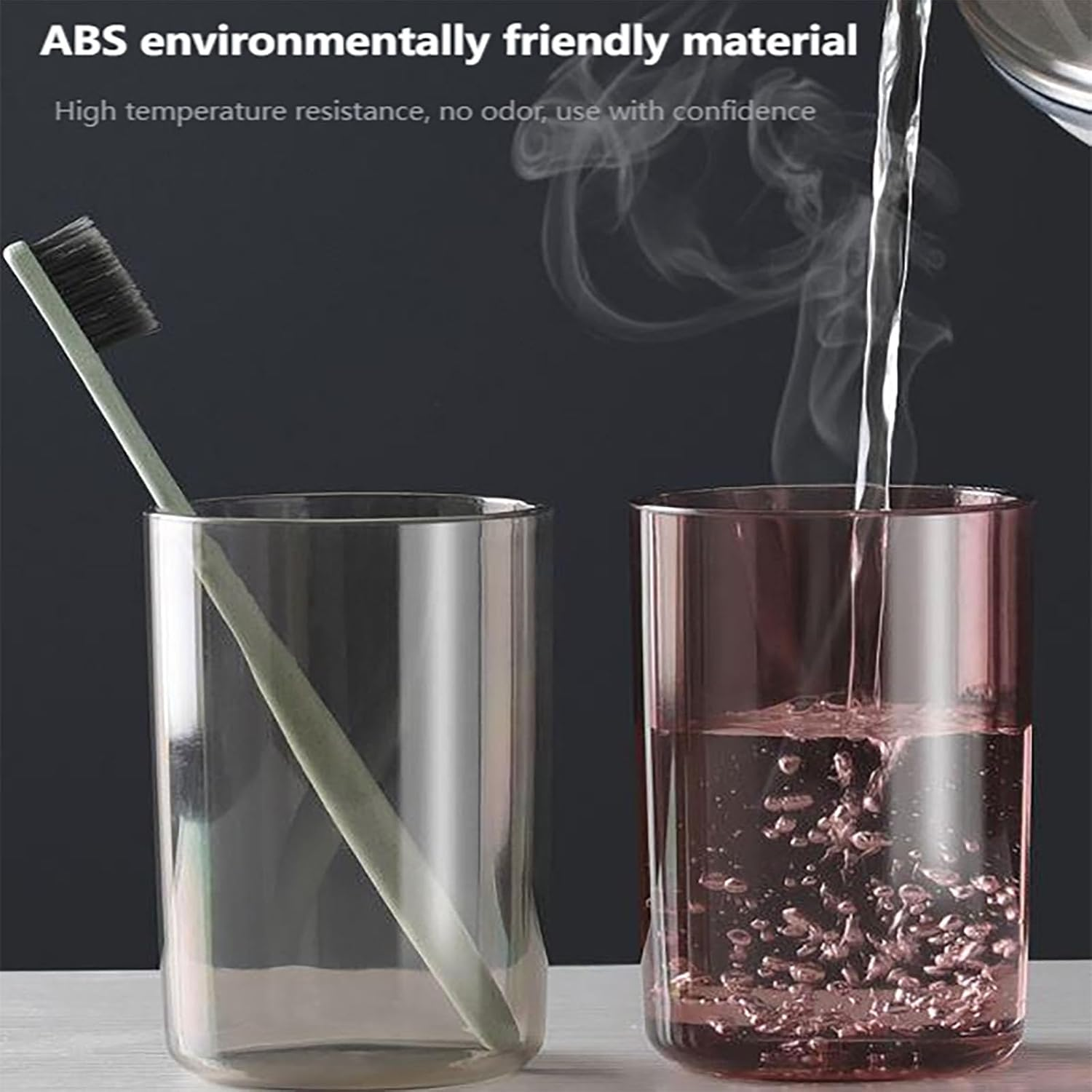 YAKESD Toothpaste Squeezer Tooth Brush Holder Set, Wall Mounted Toothpaste Dispenser with Anti-Dust Cover, 3-In-1 Bathroom Organizer and Storage Grids, Toothbrush Holder Set Included image number 5