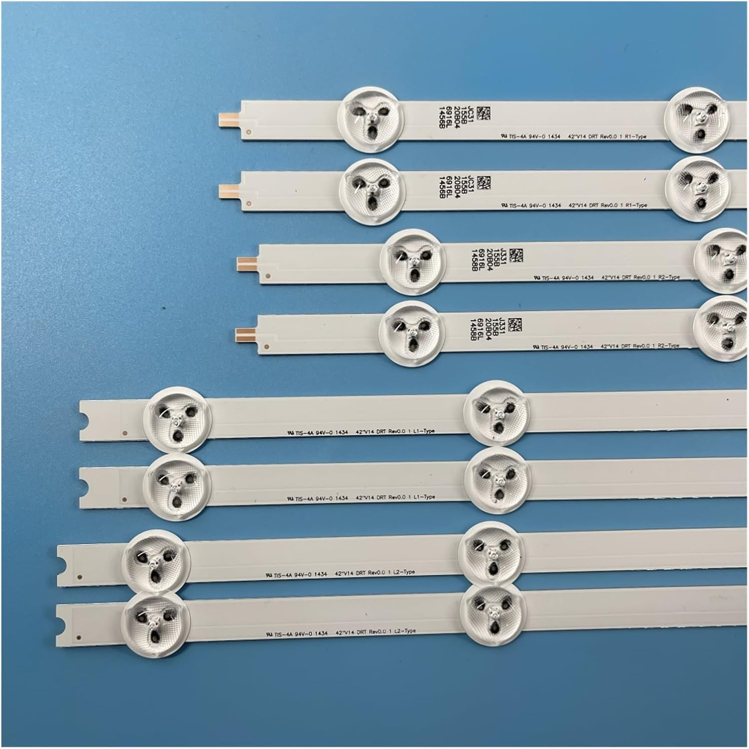 8-Piece/Kit LED Strip for Phi-Lips TV 42PFT6309 42PFH6309 88 LC420DUE PG F1 6916L 1455B 1456B 42 V14 DRT Rev0 (Color : 8 Pieces 1TV) image number 5