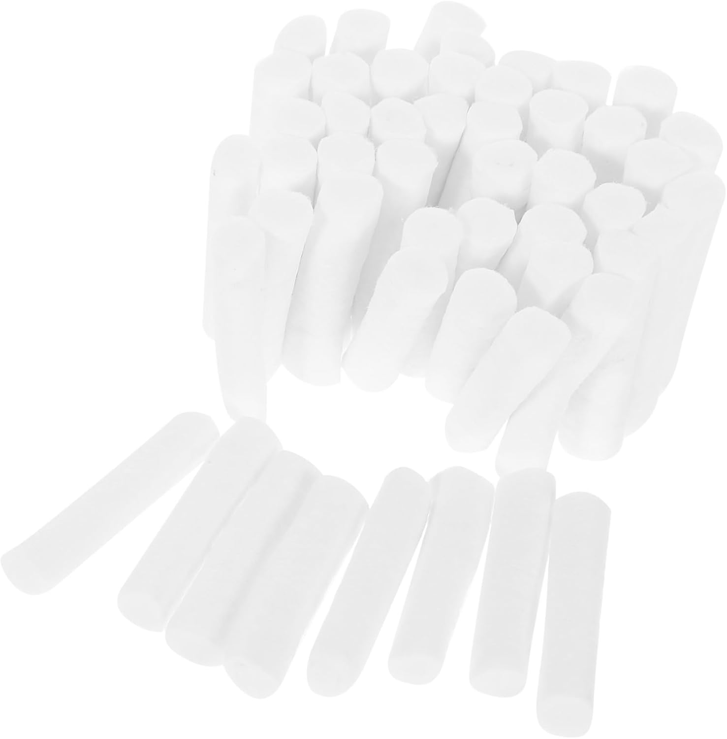 Didiseaon 50Pcs High Absorbent Cotton Rolls for Dental Use Medium 1.5X3/8 Inches Disposable Absorbent Cotton Rolls for Mouth and Nose Bleed Relief