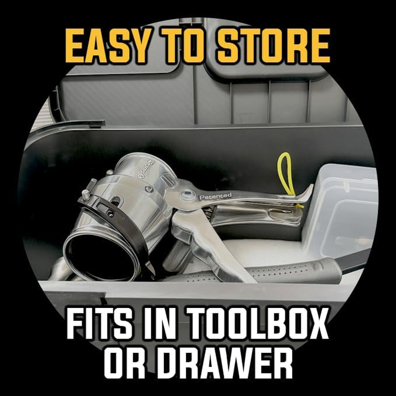 SILIGUN&trade; PRO Compact 24:1 Caulking Gun - No Drip Caulk Gun - Patent Design - Lightweight Aluminum Frame - Works with All 10 Oz Tubes (SILIGUN PRO) image number 2