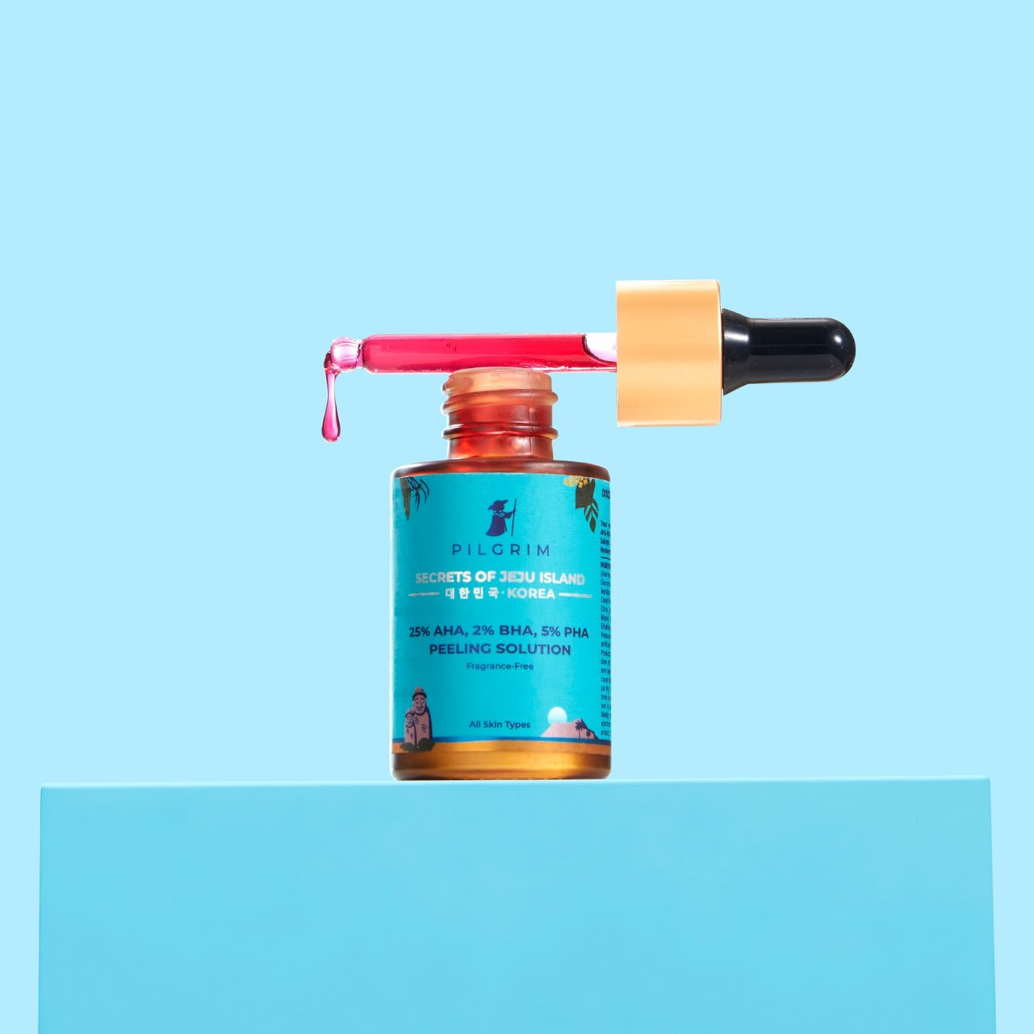 Pilgrim 25% Aha + 2% Bha + 5% Pha Peeling Solution for Face 30Ml image number 2