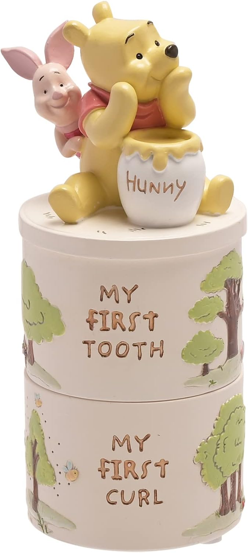Disney Winnie the Pooh Resin Tooth and Curl Trinket Box Set