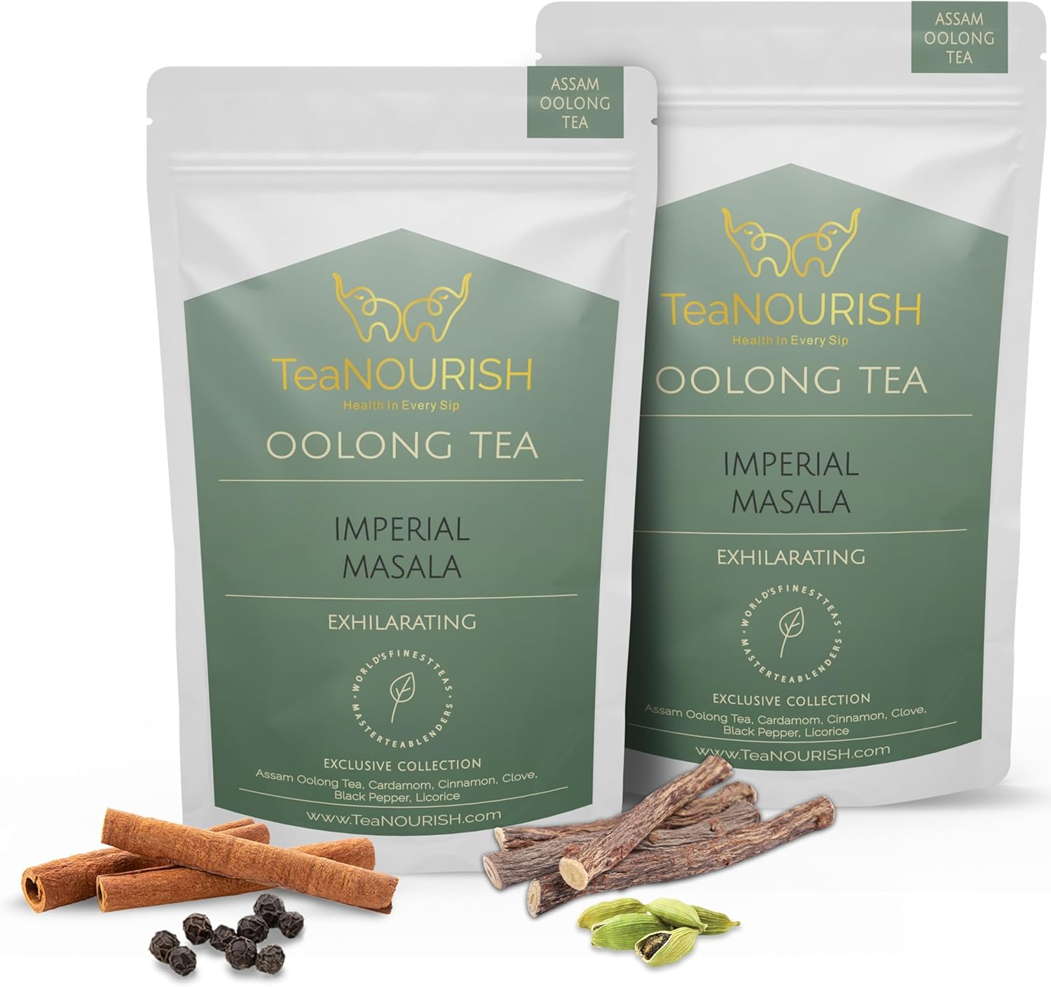 Teanourish Lavender Rose White Tea | Darjeeling Silver Needles White Loose Leaf Tea Blended with Lavender, Rose Petals, Chamomile & Blue Cornflower - 50 G