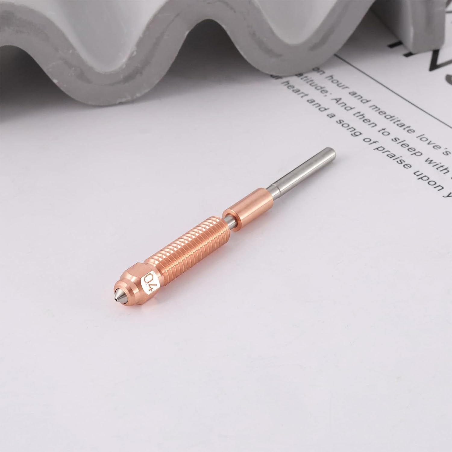 Ecsing 1PC 3D Printer Nozzles 0.4Mm Total Length 65.4Mm Compatible with K1 Max Compatible with K1C Compatible with Unicorn Compatible with Ender-3 V3 3D Printer image number 1