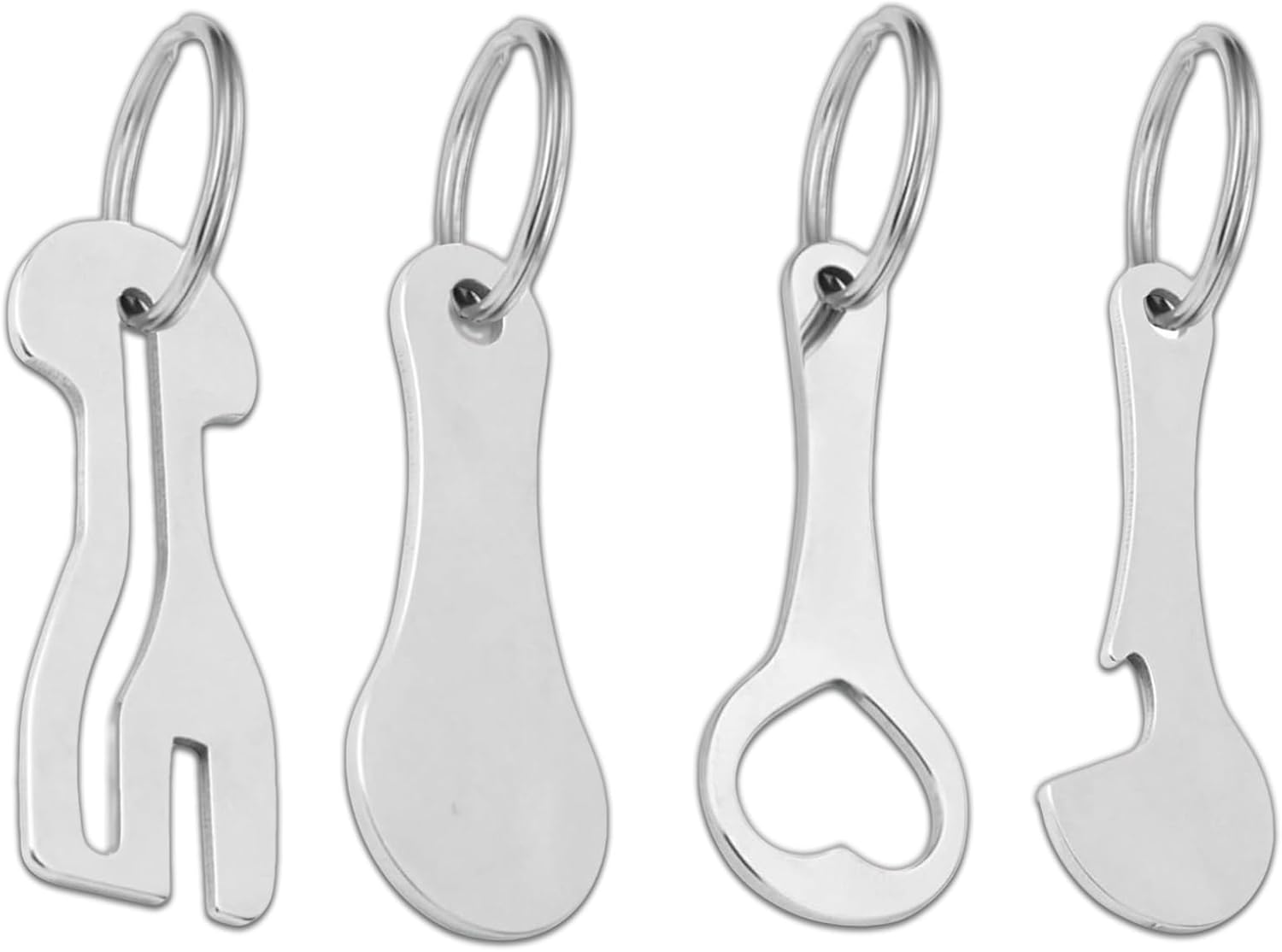 4 Pcs Trolley Key, Shopping Trolley Token Remover with Key Ring, Portable Tool for Unlocking Carts and Opening Bottles, Ideal for Supermarket Shopping image number 2