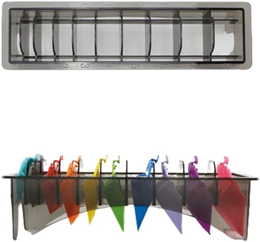 Instruction Comb Storage Box, Rectangular with 10 Grids, Hairdresser Instruction Electric, Hair Styling Clipper Holder, Boundary Comb, Tools, Delivery, Organiser, Container, Hairdressing Salon Clipper image number 6