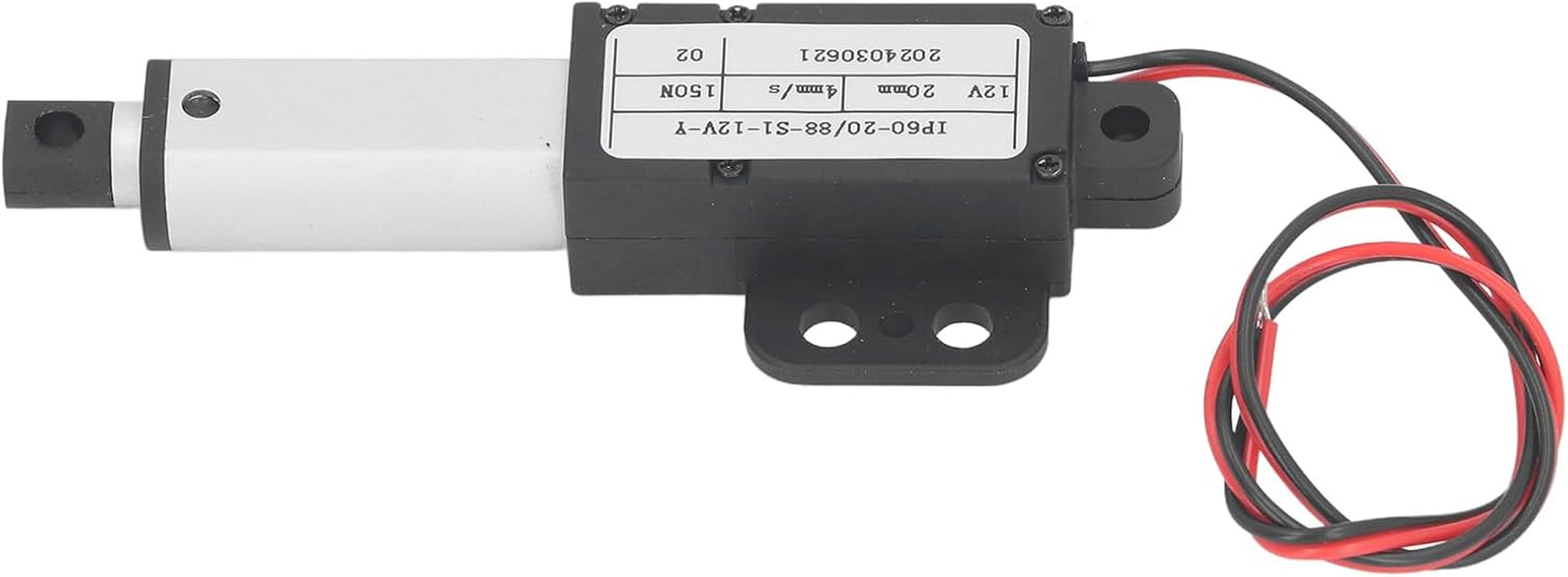 20Mm Stroke Micro Linear Actuators, 12V Force Linear Actuator 20Mm Stroke 150N IPX4, Electric Motion Actuator for Home Automation Robotics Cabinet Lifting Workbench image number 4