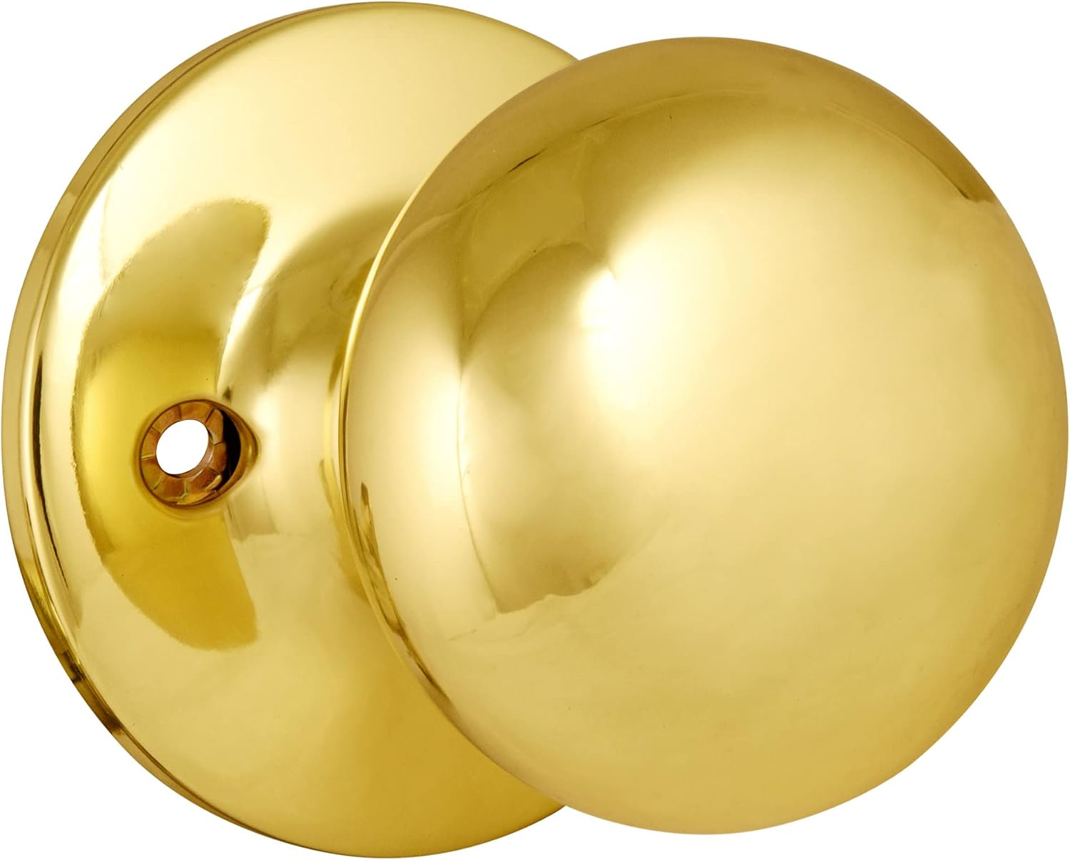 Design House 753251 Cambridge Dummy Door Knob, Reversible for Left or Right Handed Doors, Polished Brass Finish - Bronze image number 3