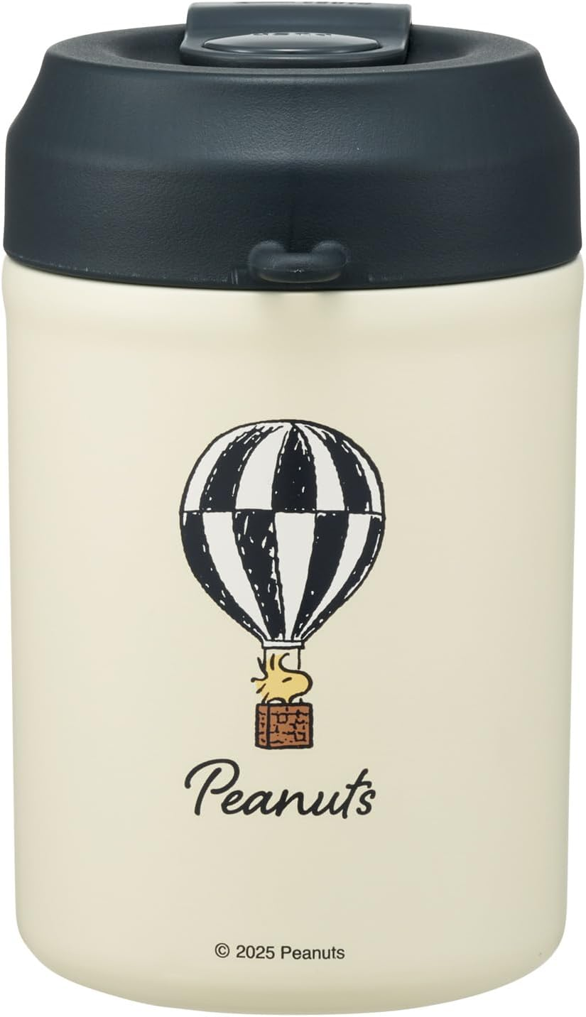 Skater STEM4-A Stainless Steel Easy Tumbler, 12.8 Fl Oz (380 Ml), Thermal Insulation, Double Wall Vacuum Structure, Snoopy Badge - Cinnamoroll image number 6