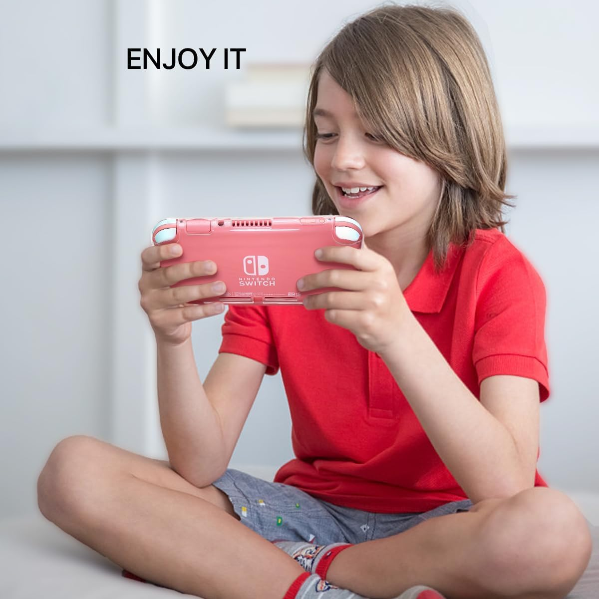 Switch Lite Case Protective Case for Nintendo Switch Lite, Case Compatible with Nintendo Switch Lite Soft TPU Cover - Transparent