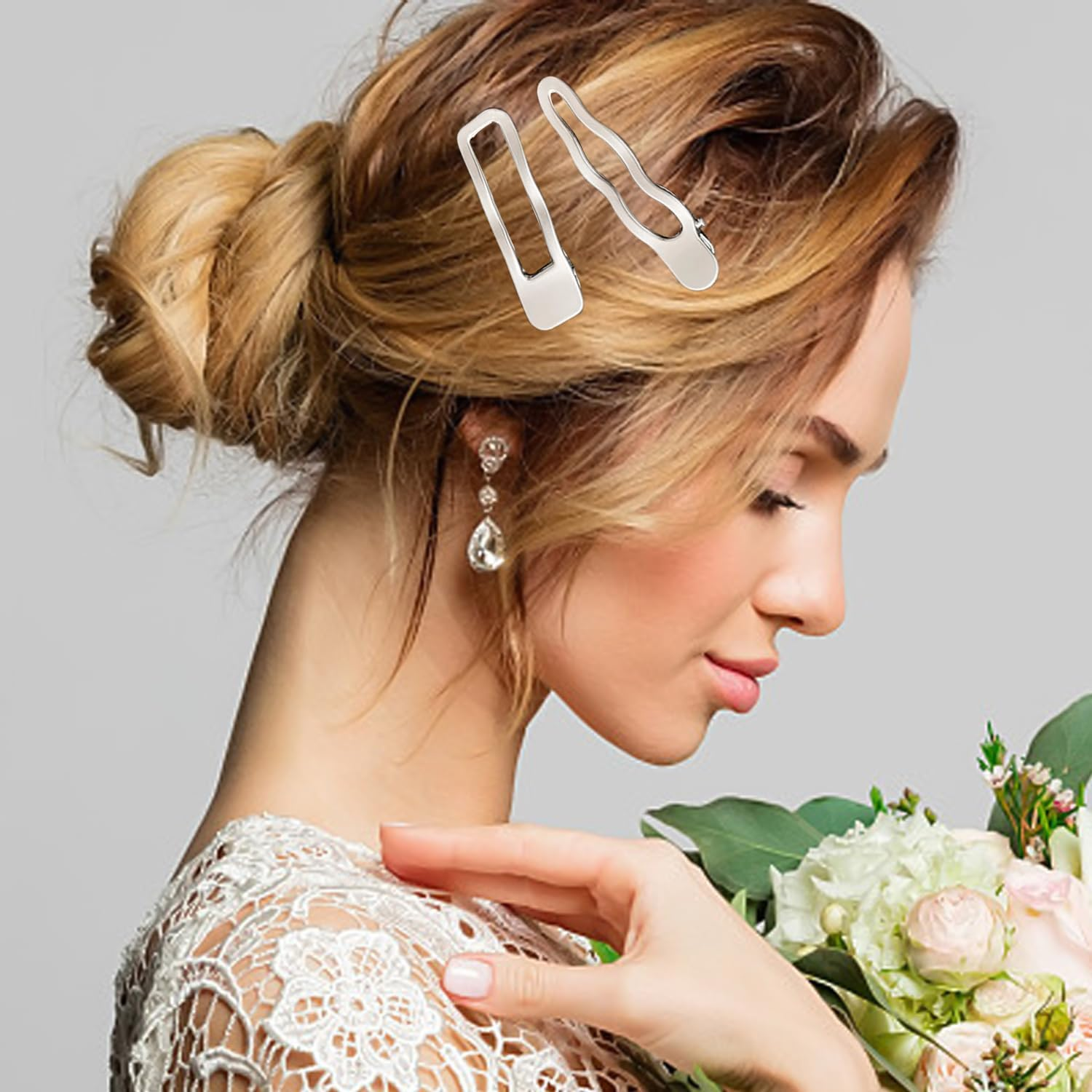 8 Pieces Wavy Hair Pins, Simple Metal Hair Pins, Hair Accessories for Punk Style, Women'S Hair Accessories image number 4