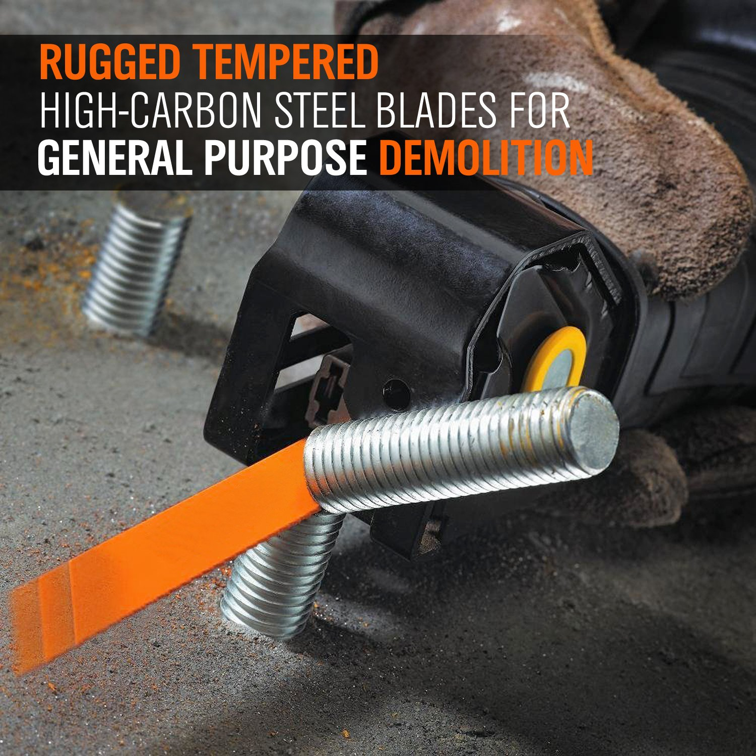 HORUSDY 10-Piece Reciprocating Saw Blade Set, 150Mm/6'' Saw Blades for Wood and Metal Wood Pruning