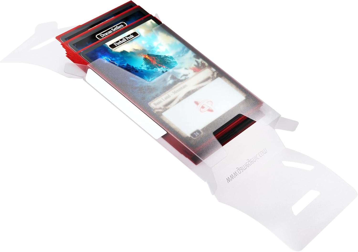 Gamegenic Cube Pocket 15+ Deck Box - Slim Card Holder for Cube Drafting and Card Protection, Modular System Perfect for Tcgs, Lcgs, Board Games and Rpgs, Clear Color, Made