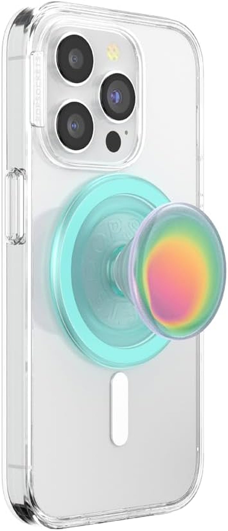 Popsockets round Phone Grip Compatible with Magsafe, Adapter Ring Included, Phone Holder, Wireless Charging Compatible - Pink