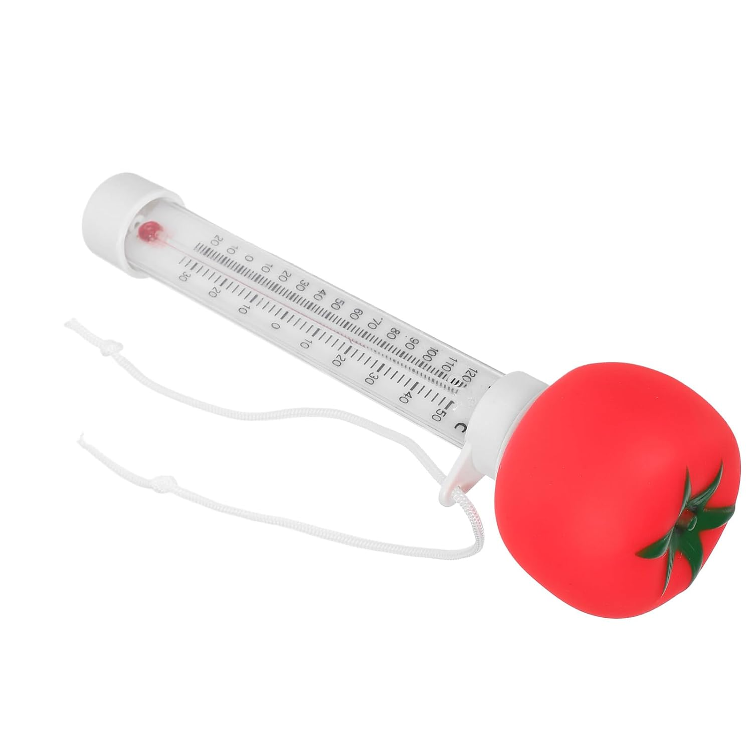 Yardenfun Floating Pool Thermometer for Accurate Water Temperature Gauge with Cartoon Tomato Design Suitable for Swimming Pools Spas Baths Ponds Easy Read Floating Gauge for Indoor Outdoor image number 4