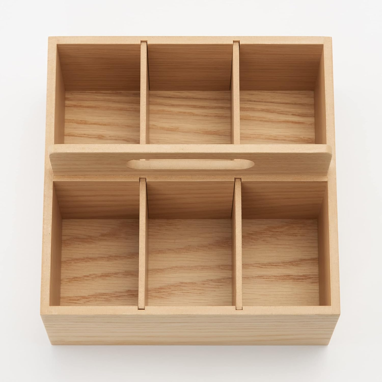 MUJI 44310236 Wooden Tool Box, Approx. Width 6.6 X Depth 6.6 X Height 5.0 Inches (16.8 X 16.8 X 12.6 Cm)
